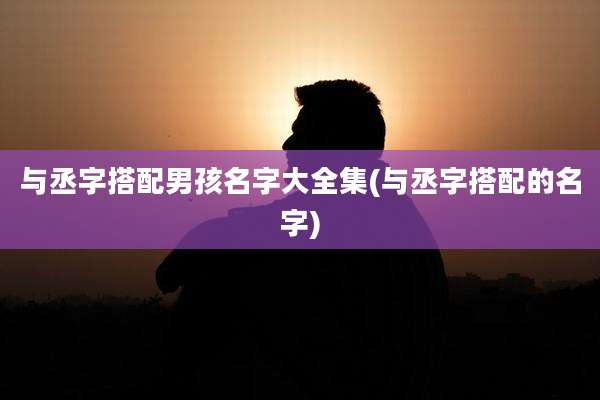 与丞字搭配男孩名字大全集(与丞字搭配的名字)