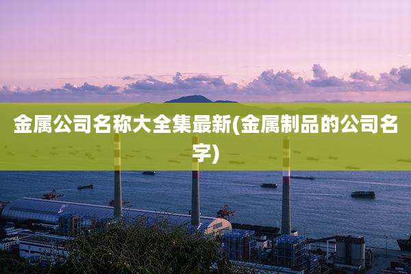金属公司名称大全集最新(金属制品的公司名字)