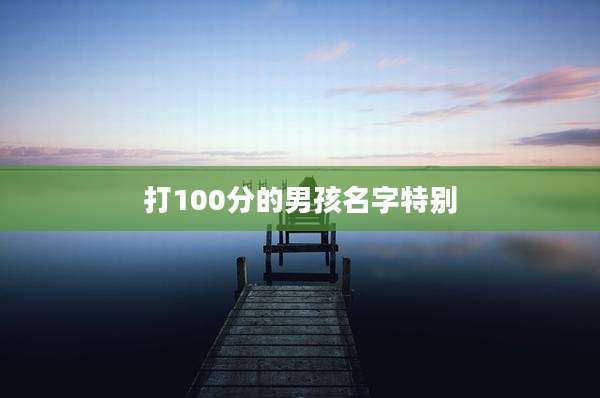 打100分的男孩名字特别