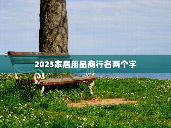 2023家居用品商行名两个字