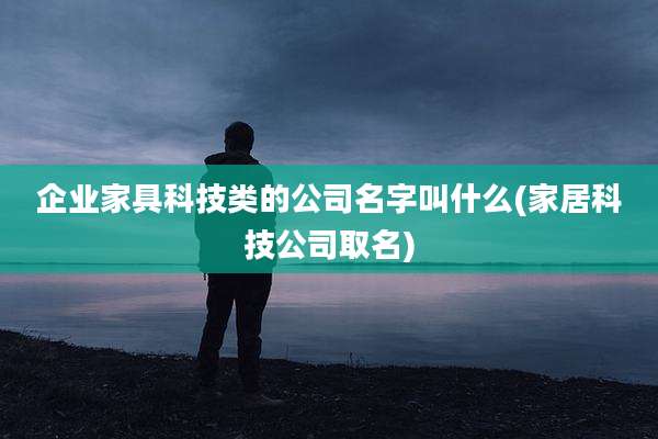 企业家具科技类的公司名字叫什么(家居科技公司取名)