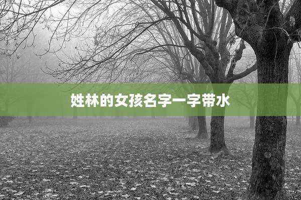 姓林的女孩名字一字带水