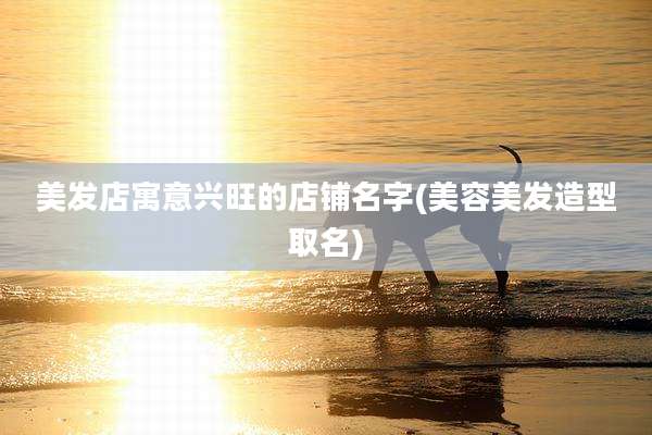 美发店寓意兴旺的店铺名字(美容美发造型取名)