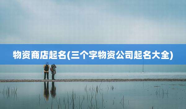 物资商店起名(三个字物资公司起名大全)