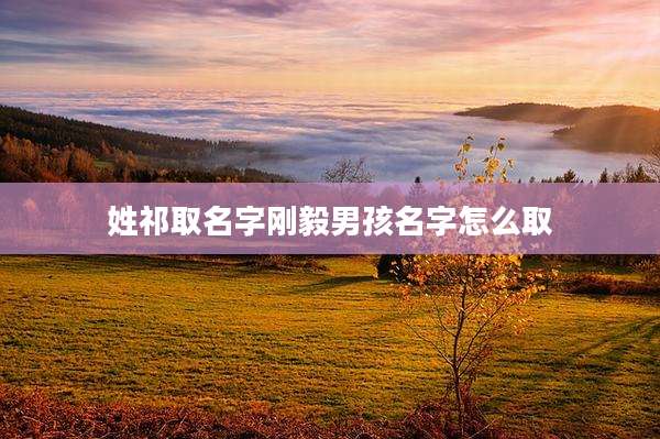 姓祁取名字刚毅男孩名字怎么取