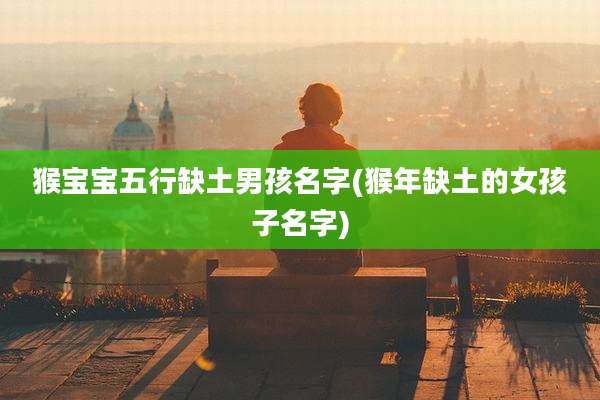 猴宝宝五行缺土男孩名字(猴年缺土的女孩子名字)