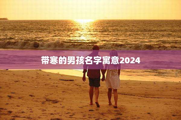带寒的男孩名字寓意2024