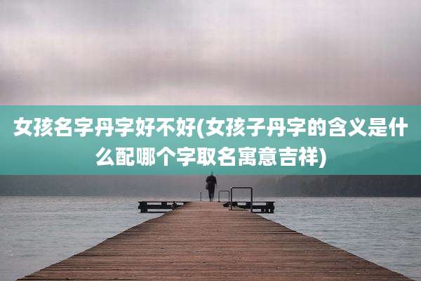 女孩名字丹字好不好(女孩子丹字的含义是什么配哪个字取名寓意吉祥)