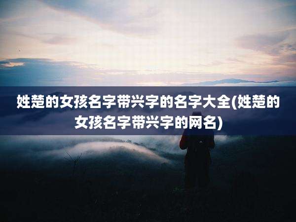 姓楚的女孩名字带兴字的名字大全(姓楚的女孩名字带兴字的网名)