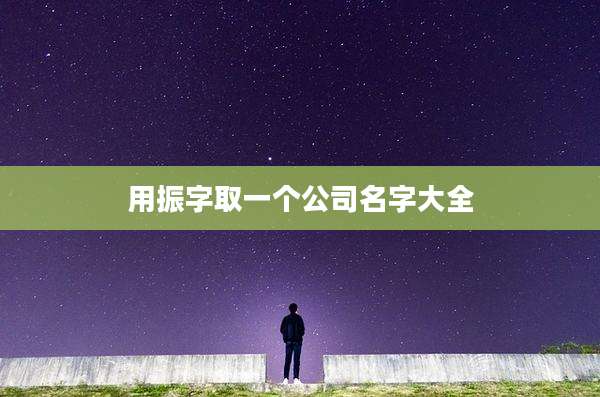用振字取一个公司名字大全