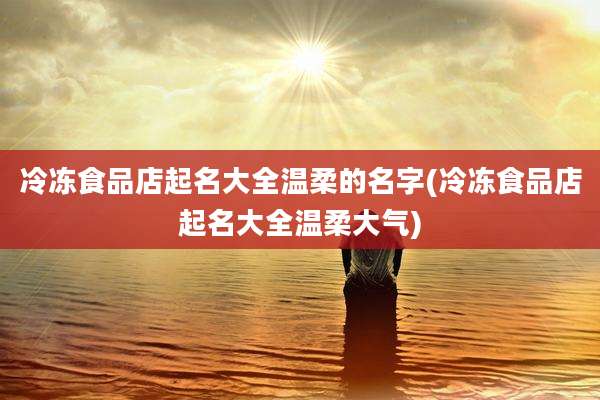 冷冻食品店起名大全温柔的名字(冷冻食品店起名大全温柔大气)