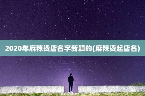 2020年麻辣烫店名字新颖的(麻辣烫起店名)