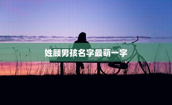 姓顾男孩名字最萌一字