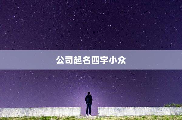 公司起名四字小众