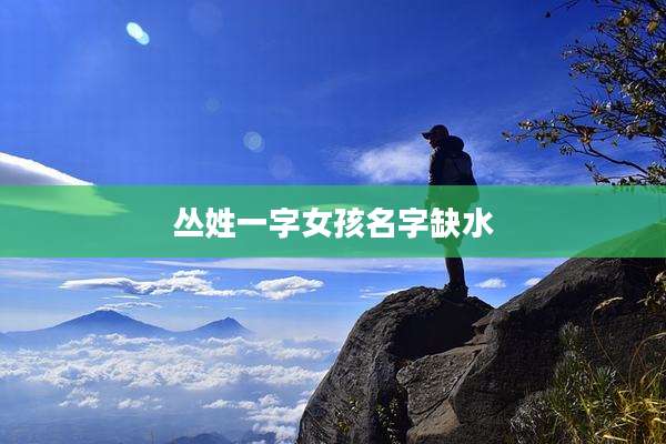 丛姓一字女孩名字缺水