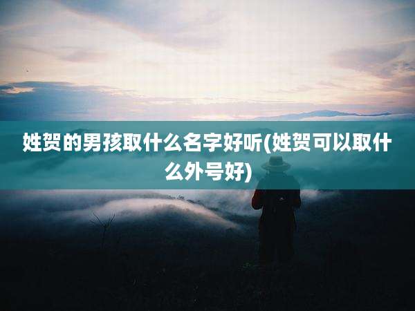 姓贺的男孩取什么名字好听(姓贺可以取什么外号好)