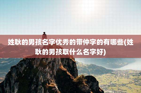 姓耿的男孩名字优秀的带仲字的有哪些(姓耿的男孩取什么名字好)