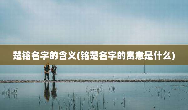 楚铭名字的含义(铭楚名字的寓意是什么)