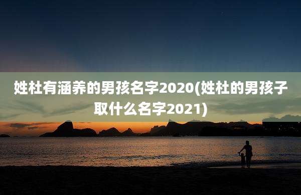 姓杜有涵养的男孩名字2020(姓杜的男孩子取什么名字2021)