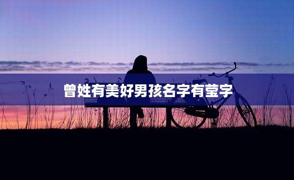 曾姓有美好男孩名字有莹字