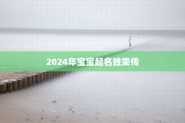 2024年宝宝起名姓栾传