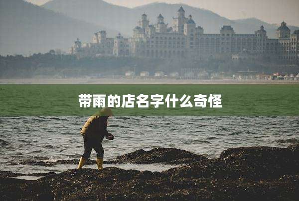 带雨的店名字什么奇怪