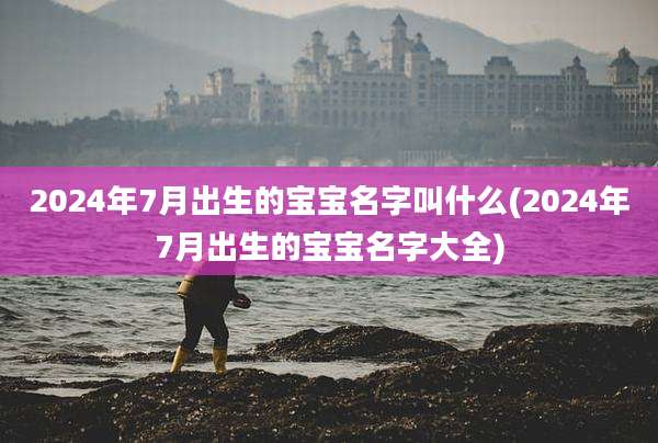 2024年7月出生的宝宝名字叫什么(2024年7月出生的宝宝名字大全)