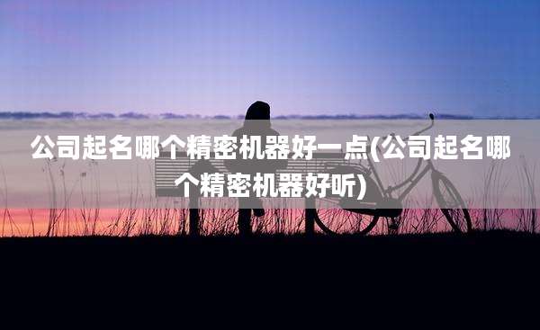 公司起名哪个精密机器好一点(公司起名哪个精密机器好听)