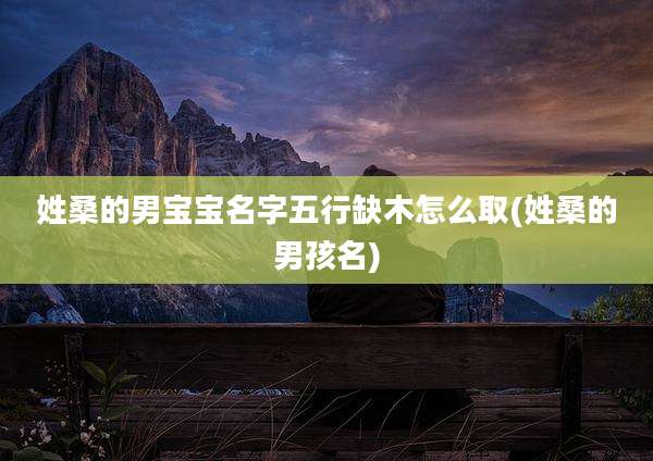 姓桑的男宝宝名字五行缺木怎么取(姓桑的男孩名)