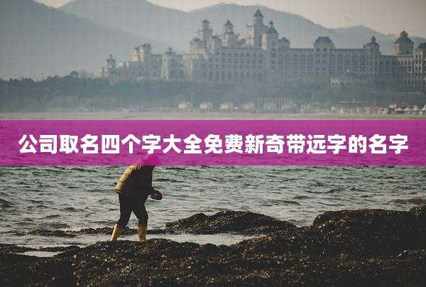 公司取名四个字大全免费新奇带远字的名字