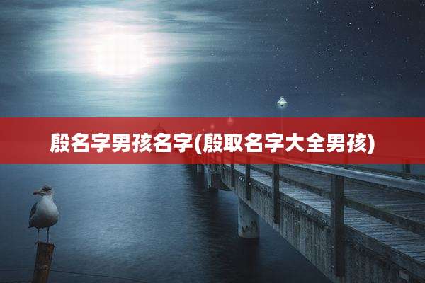 殷名字男孩名字(殷取名字大全男孩)