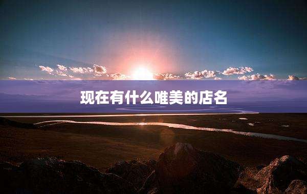 现在有什么唯美的店名