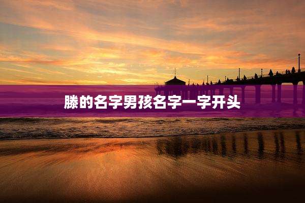 滕的名字男孩名字一字开头