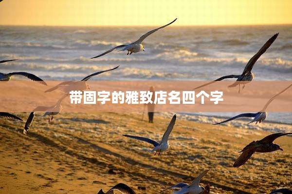 带固字的雅致店名四个字