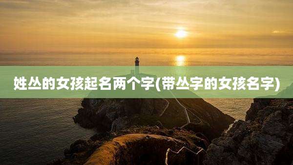 姓丛的女孩起名两个字(带丛字的女孩名字)
