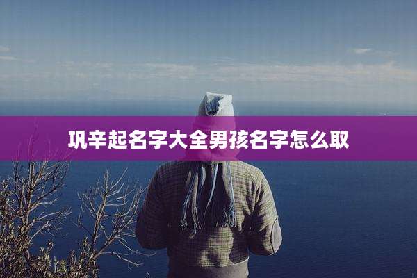 巩辛起名字大全男孩名字怎么取