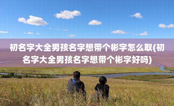 初名字大全男孩名字想带个彬字怎么取(初名字大全男孩名字想带个彬字好吗)