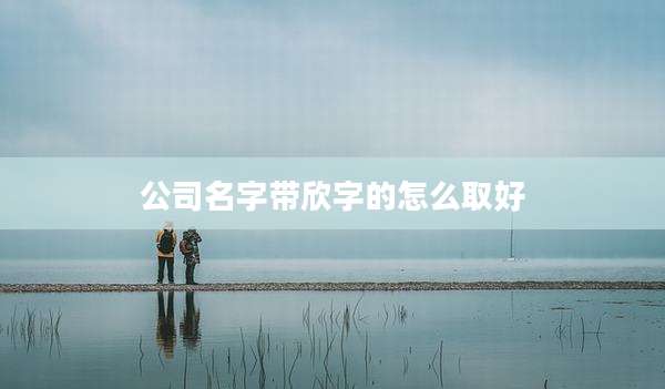 公司名字带欣字的怎么取好