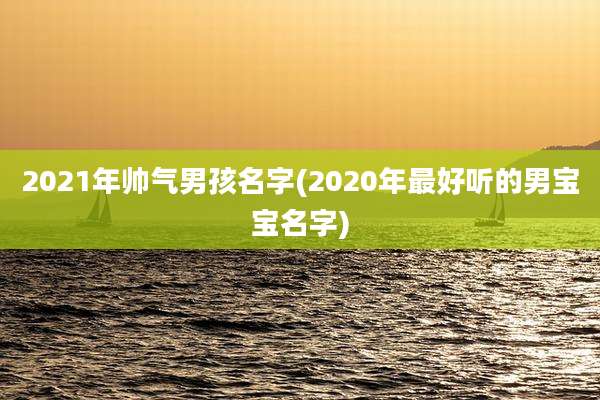 2021年帅气男孩名字(2020年最好听的男宝宝名字)