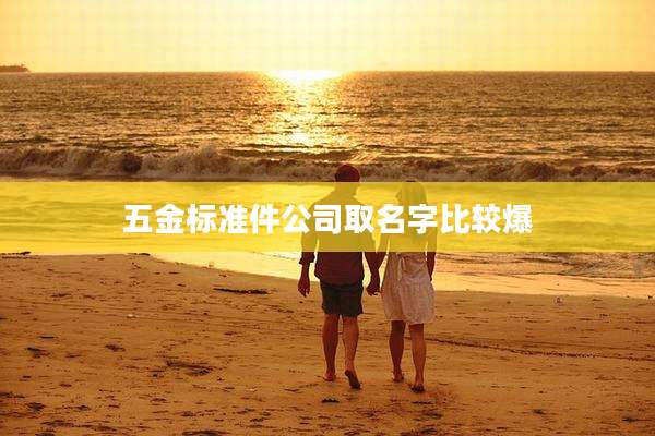 五金标准件公司取名字比较爆