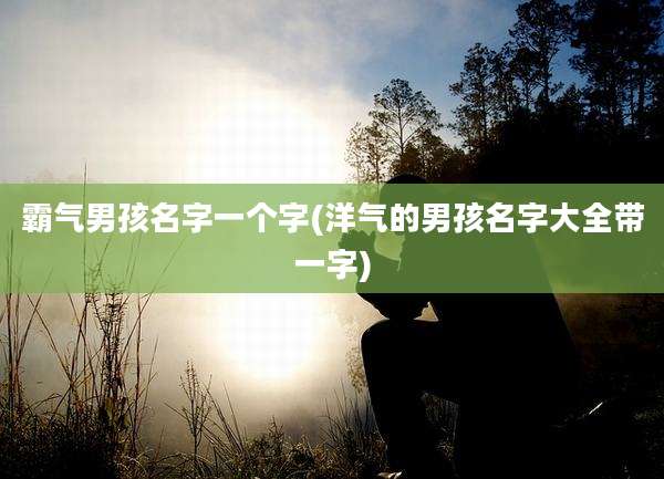 霸气男孩名字一个字(洋气的男孩名字大全带一字)