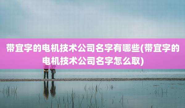 带宜字的电机技术公司名字有哪些(带宜字的电机技术公司名字怎么取)