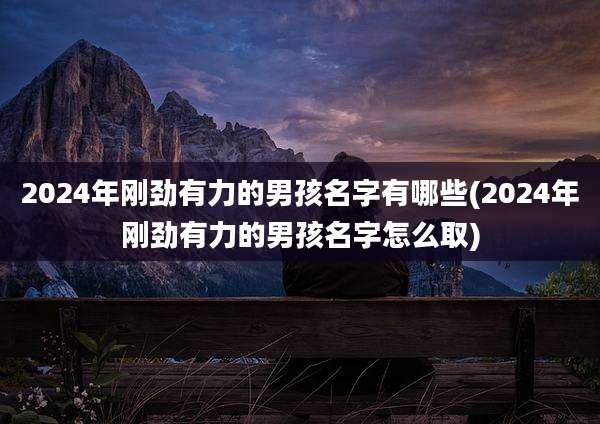 2024年刚劲有力的男孩名字有哪些(2024年刚劲有力的男孩名字怎么取)