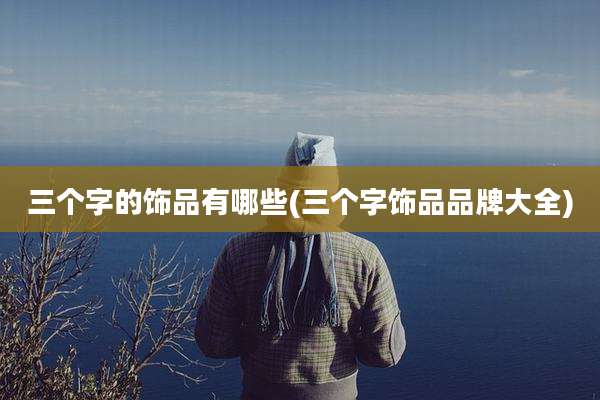 三个字的饰品有哪些(三个字饰品品牌大全)