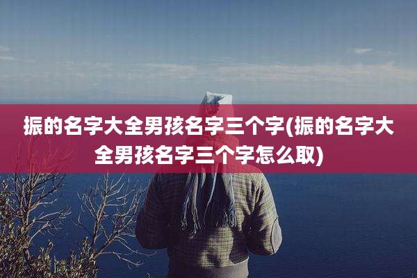 振的名字大全男孩名字三个字(振的名字大全男孩名字三个字怎么取)