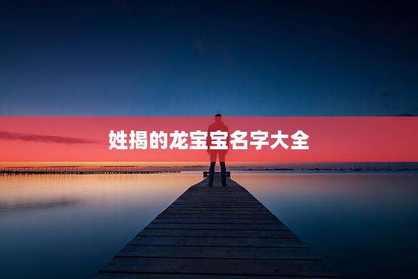 姓揭的龙宝宝名字大全