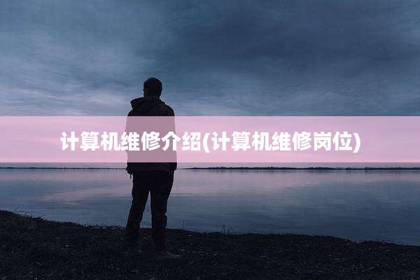 计算机维修介绍(计算机维修岗位)