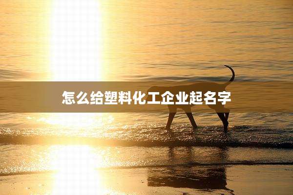 怎么给塑料化工企业起名字