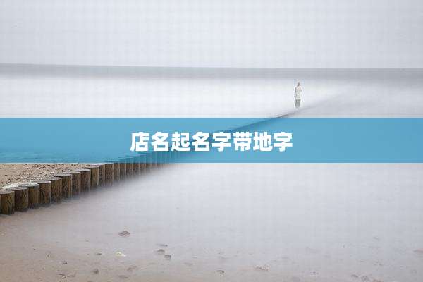 店名起名字带地字