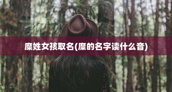 糜姓女孩取名(糜的名字读什么音)